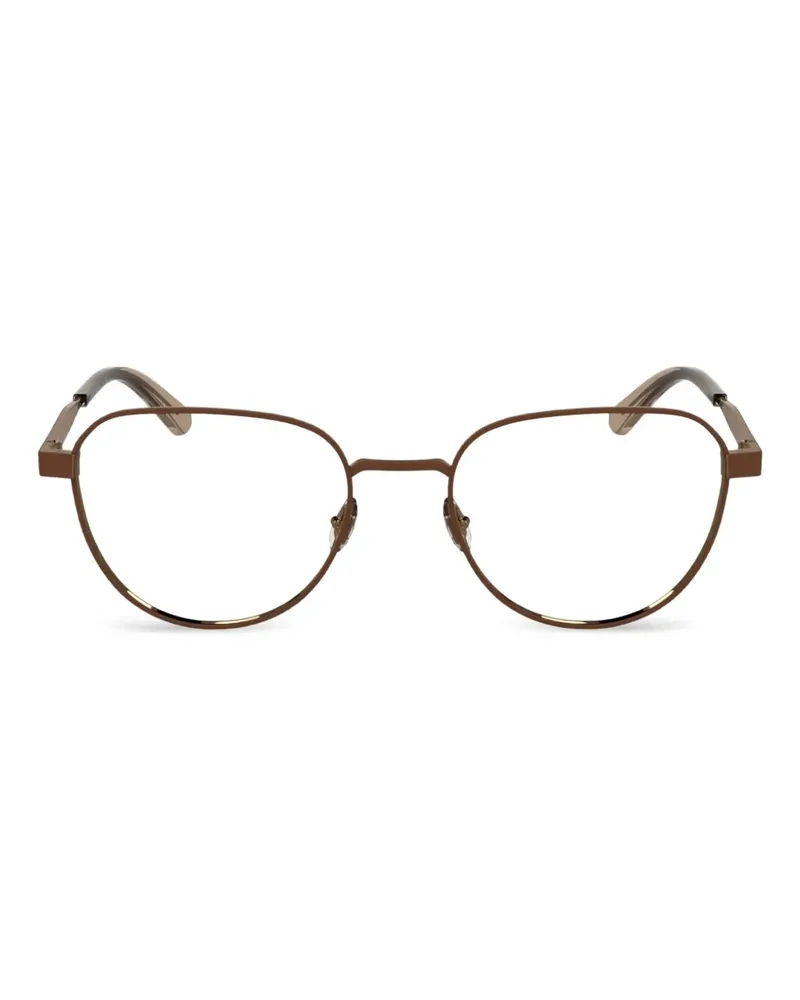 Calvin Klein Brille mit geometrischem Gestell - Braun Braun