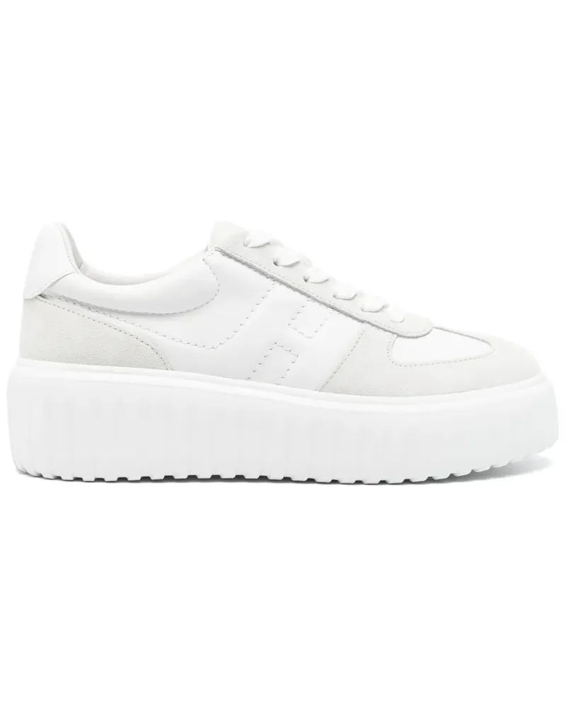 Hogan H-Stripes Sneakers mit Plateausohle - Weiß Weiß