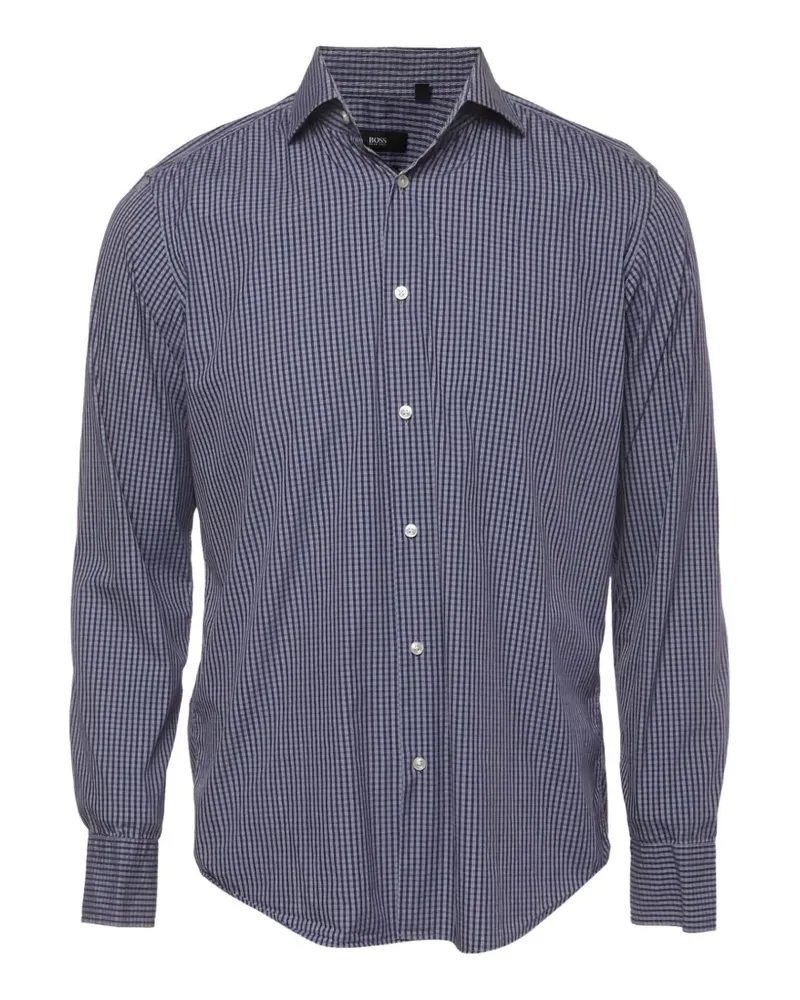 HUGO BOSS Hemd mit Karomuster - Blau Blau