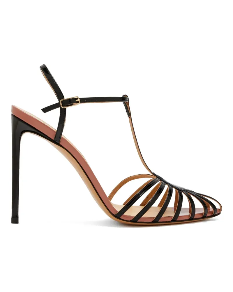 Francesco Russo T-strap cage sandals - Schwarz Schwarz