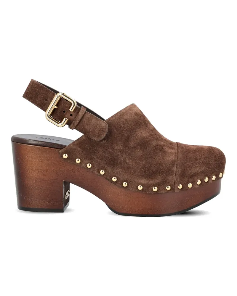 Chloé studded slingback heeled pump - Braun Braun