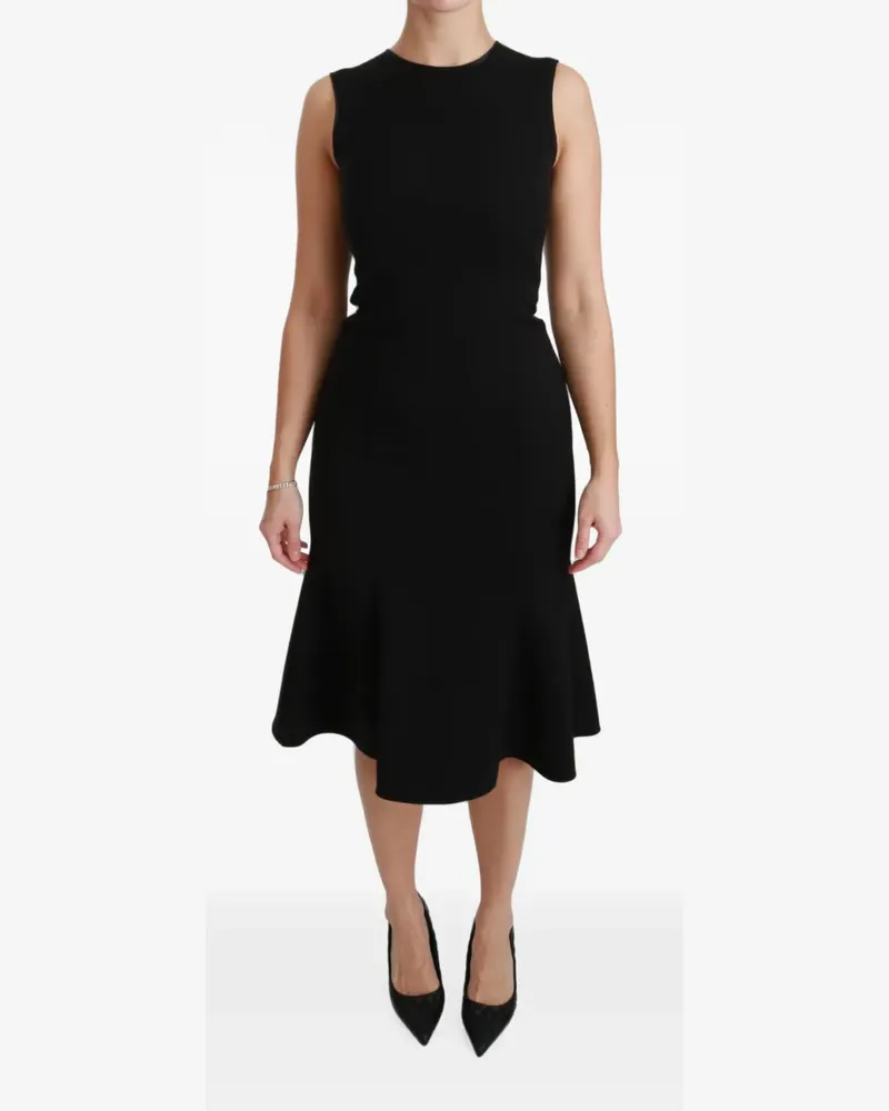 Dolce & Gabbana Trägerkleid in A-Linie - Schwarz Schwarz