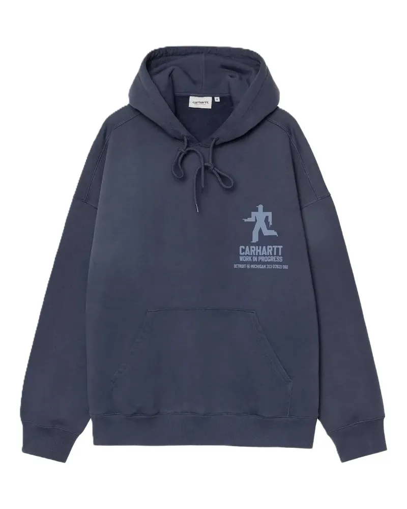 Carhartt WIP Distance graphic hoodie - Blau Blau