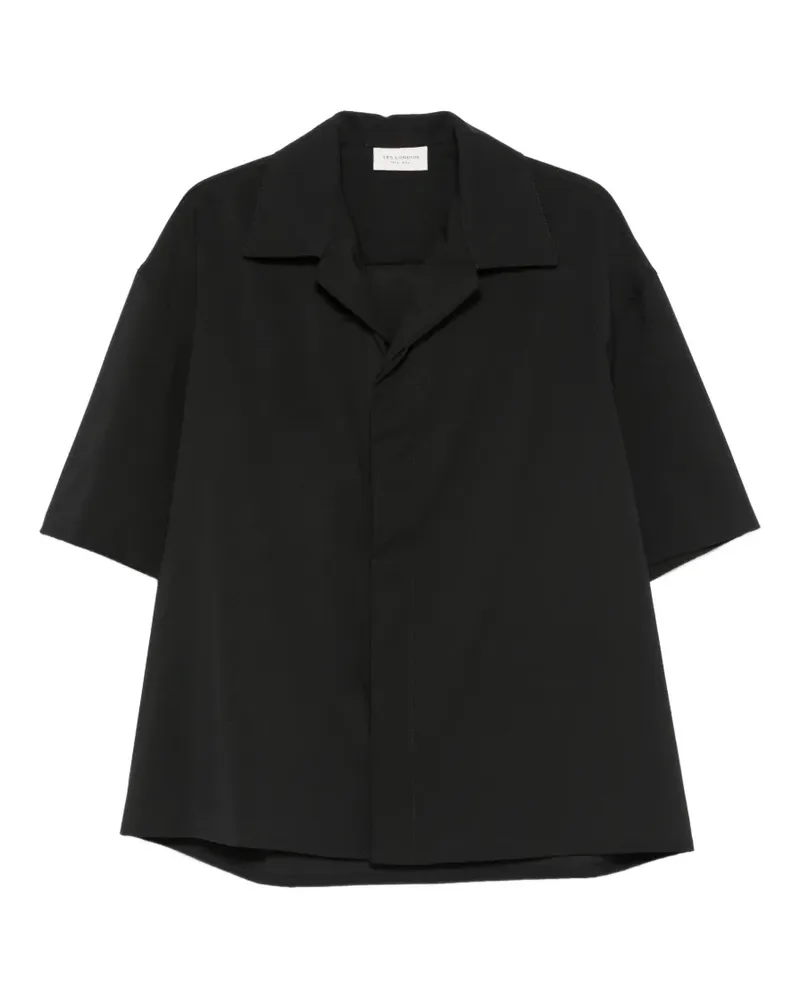 Yes London short-sleeve camp-collar shirt - Schwarz Schwarz