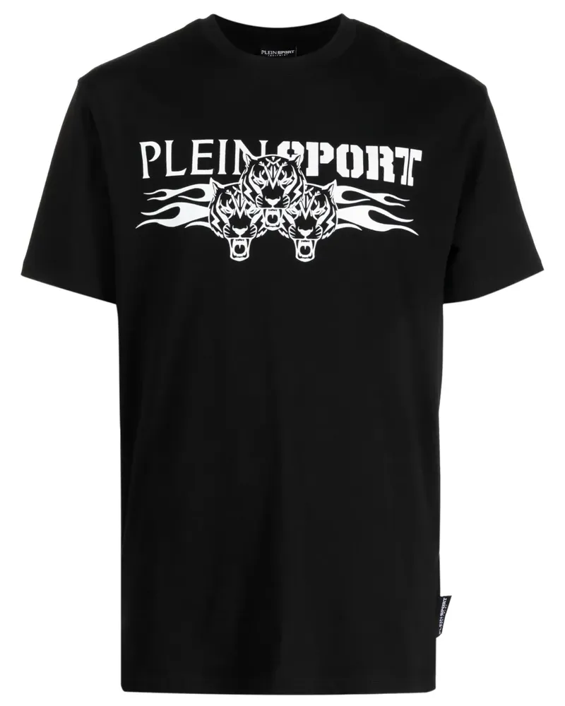 Philipp Plein T-Shirt mit Tiger-Print - Schwarz Schwarz
