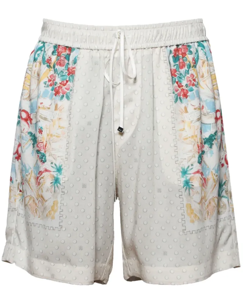 Amiri Segelshorts mit Print-Mix - Grau Grau