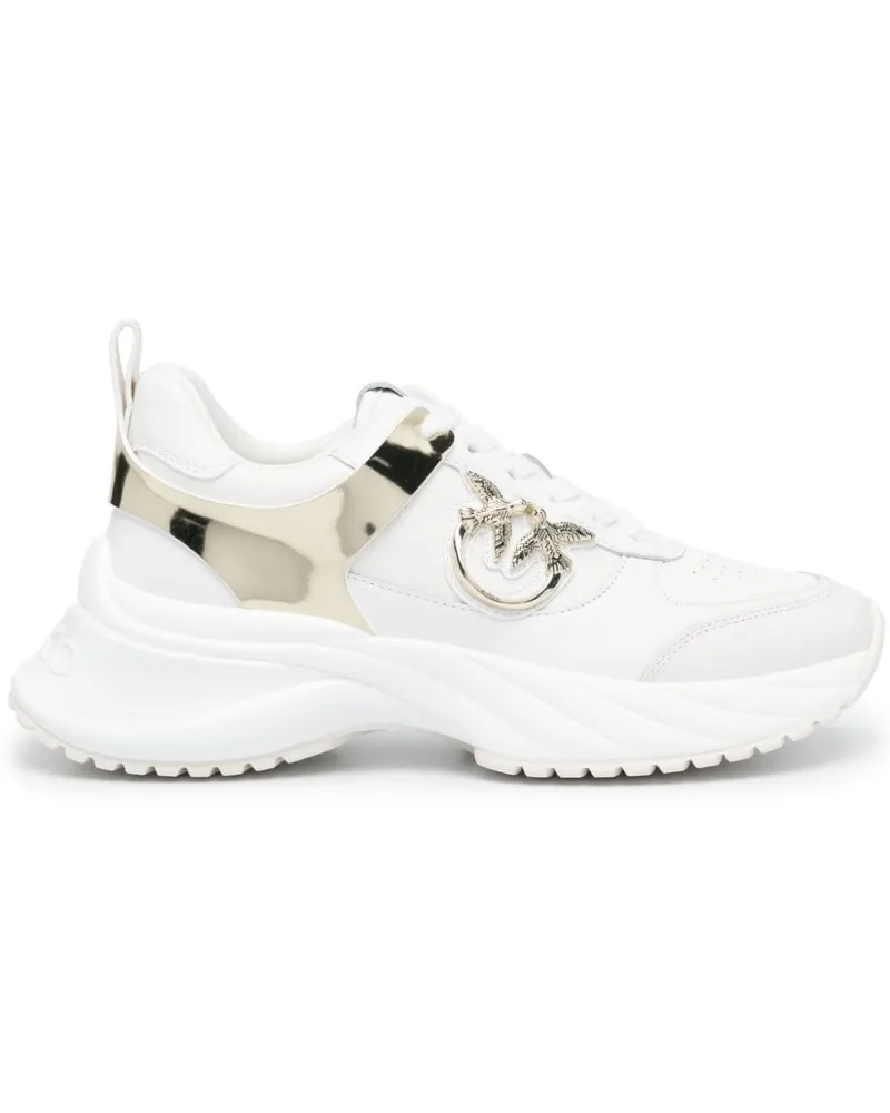 Pinko Ariel Sneakers mit Love Birds-Schild - Weiß Weiß