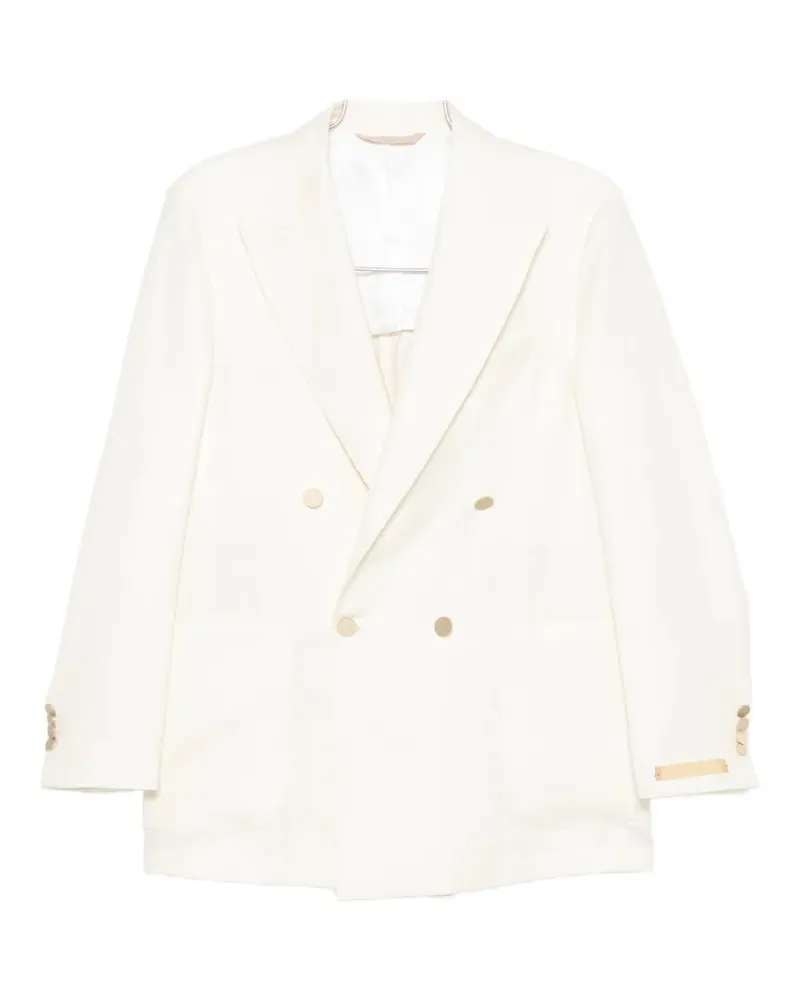 Briglia 1949 double-breasted peaked-lapels blazer - Nude Nude