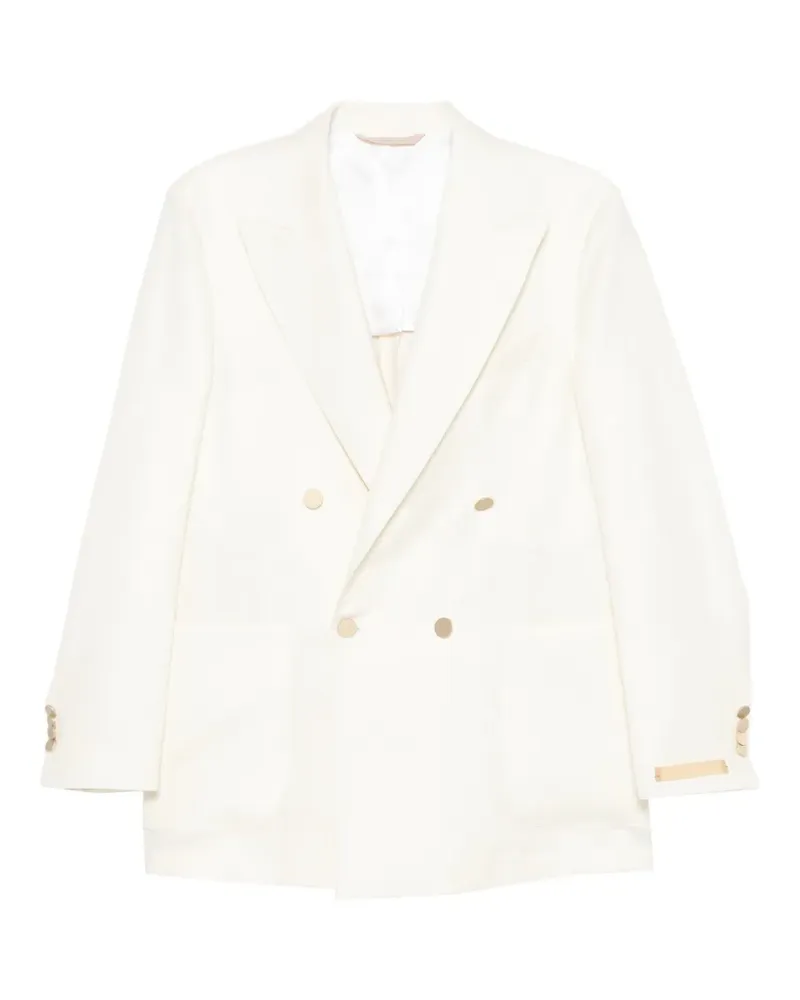 Briglia 1949 double-breasted peaked-lapels blazer - Nude Nude