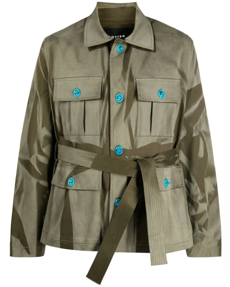 BOTTER Jacke mit abstraktem Print - Grün Grün
