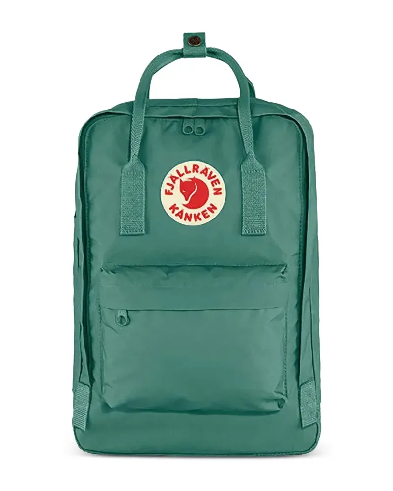 Fjäll Räven Rucksack mit Logo-Patch - Grün Grün
