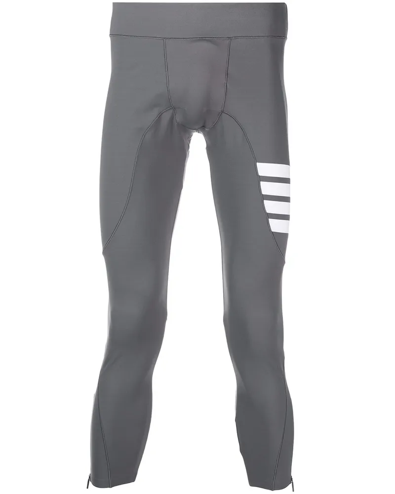 Thom Browne Kompressions-Leggings mit Streifen - Grau Grau