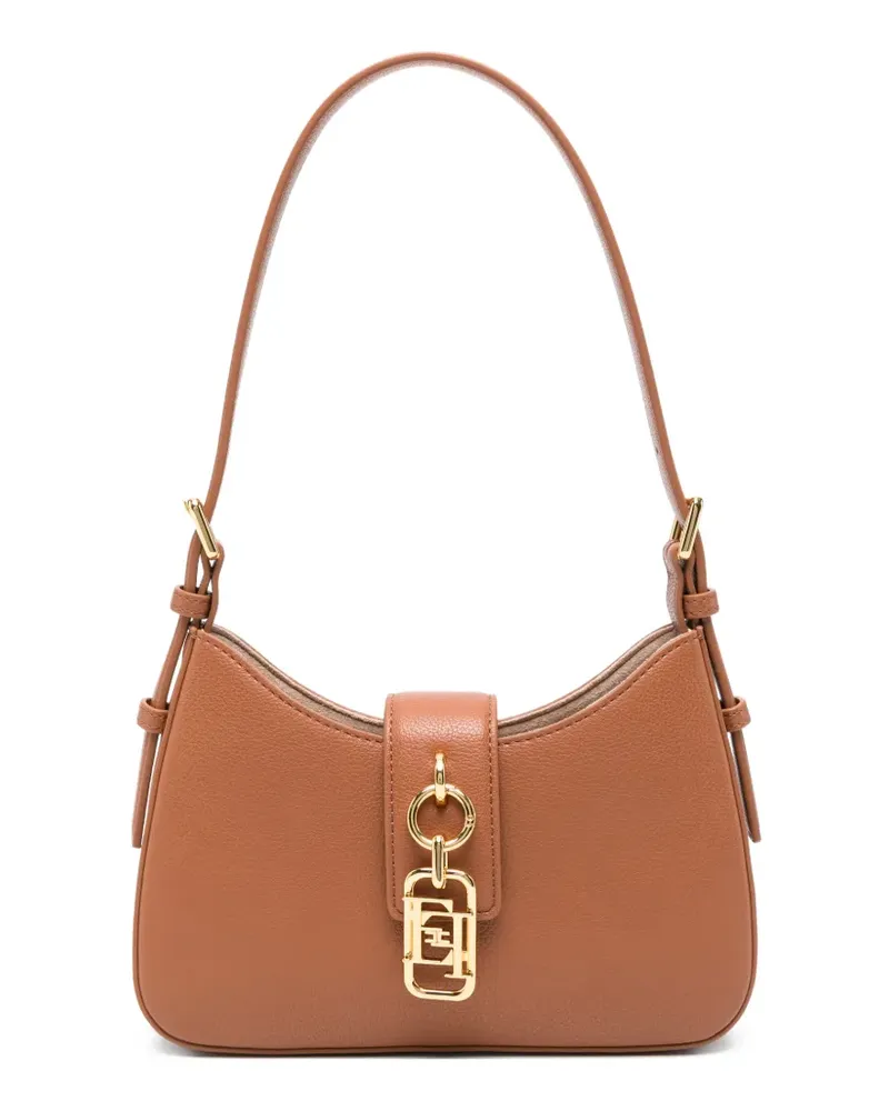 Elisabetta Franchi Mini-Tasche mit Schnalle - Braun Braun