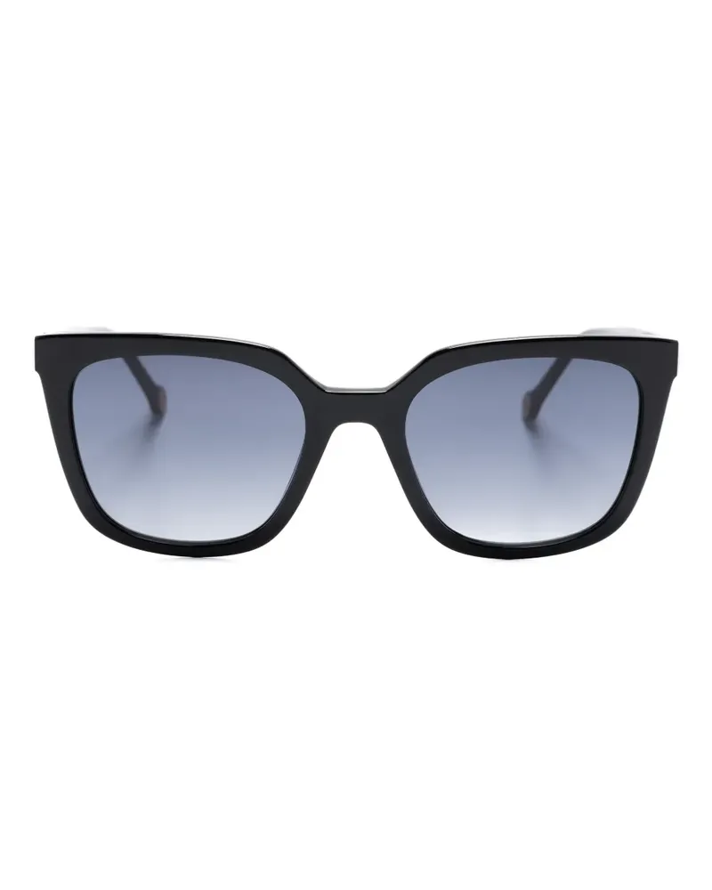 Carolina Herrera New York Sonnenbrille mit eckigem Gestell - Schwarz Schwarz