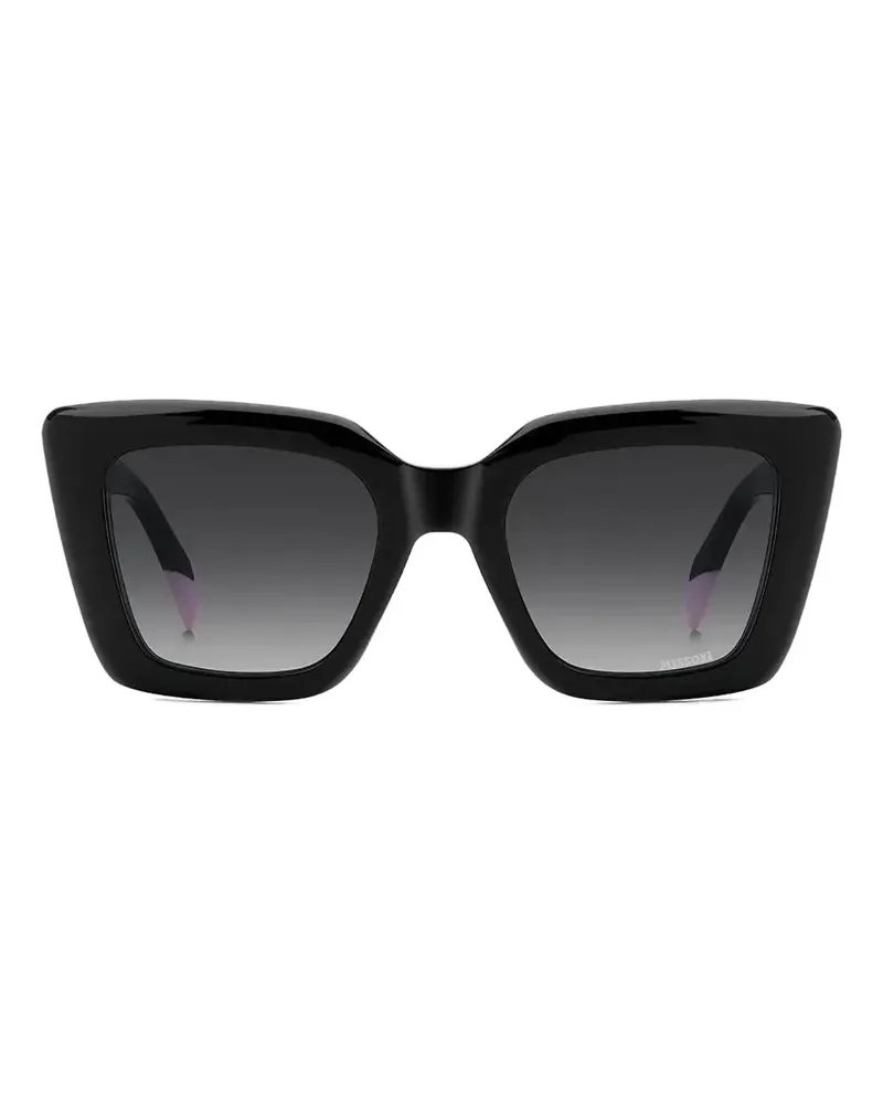 Missoni Sonnenbrille mit eckigem Gestell - Schwarz Schwarz