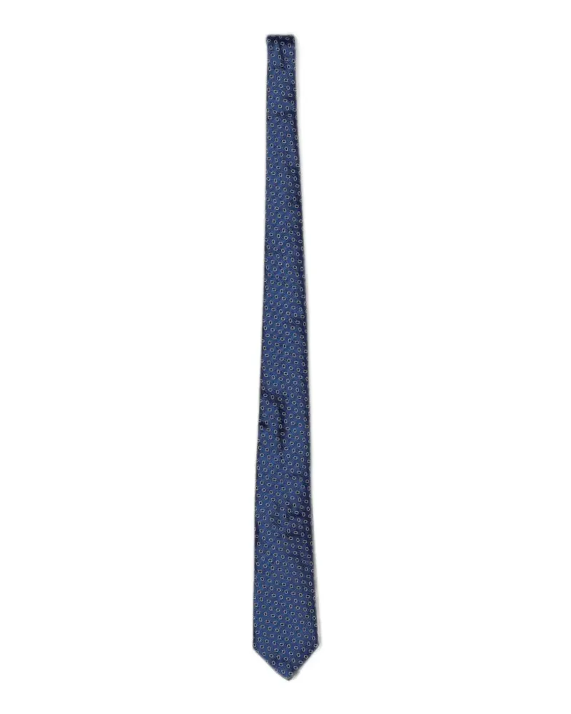 Emporio Armani jacquard-silk tie - Blau Blau