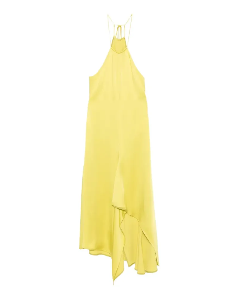 Victoria Beckham halterneck draped asymmetric dress - Grün Grün