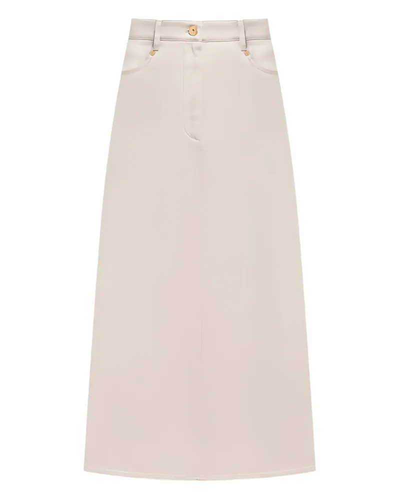 Brunello Cucinelli Midirock mit Taschen - Nude Nude