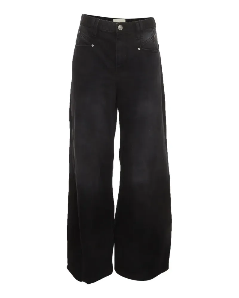 Isabel Marant Lemony Jeans mit weitem Bein - Schwarz Schwarz