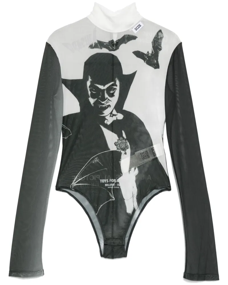 GCDS Body mit grafischem Print - Schwarz Schwarz