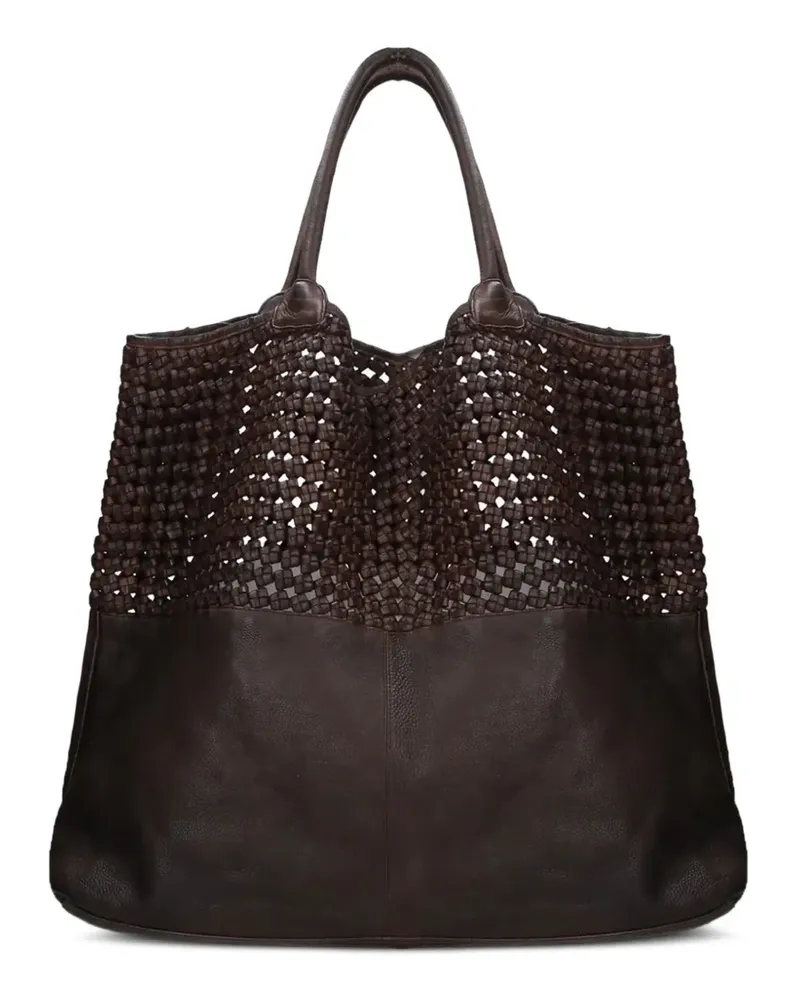 Elena Iachi Handtasche aus Leder - Braun Braun