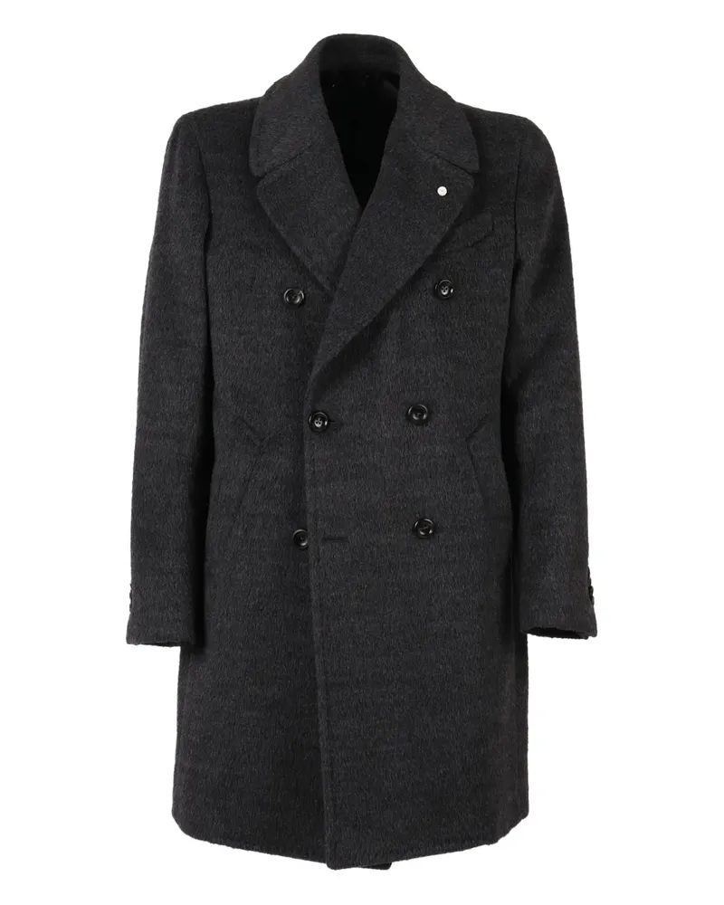 Luigi Bianchi Mantova double-breasted coat - Grau Grau