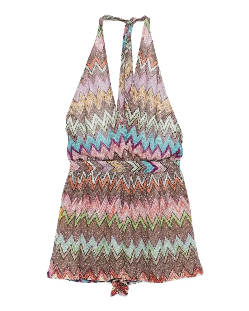 Missoni chevron V-neck cover-up - Braun Braun