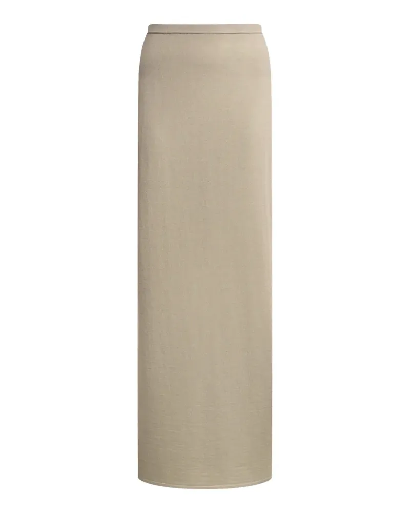 12 STOREEZ Camelia knitted maxi skirt - Nude Nude