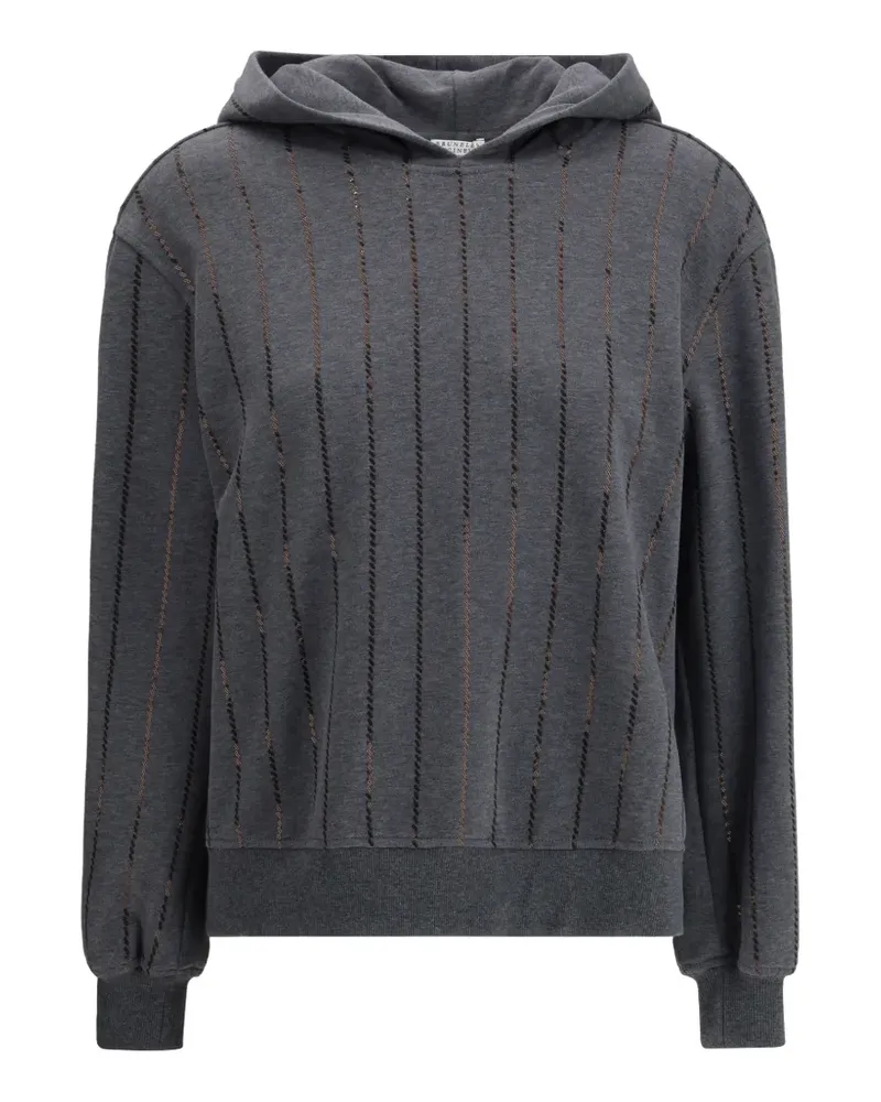 Brunello Cucinelli sequin-embellishment hoodie - Grau Grau