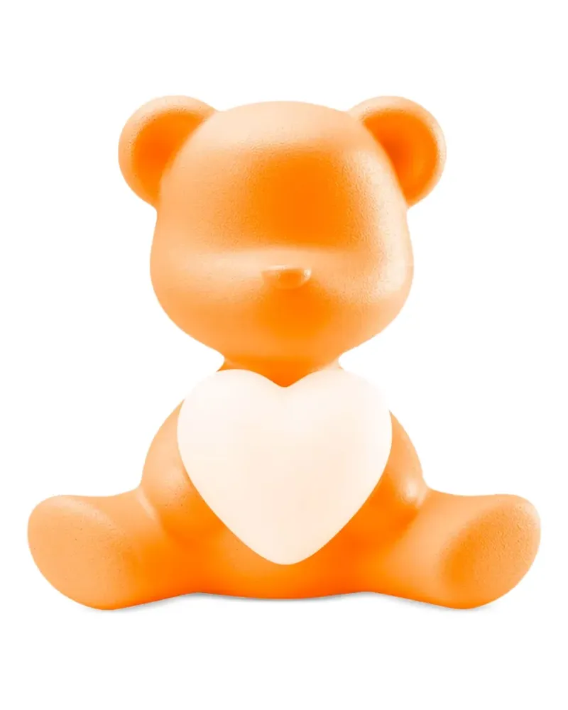 Qeeboo teddy bear heart lamp - Orange Orange