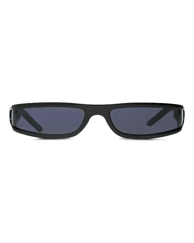 DRKSHDW by Rick Owens Sonnenbrille mit eckigem Gestell - Schwarz Schwarz