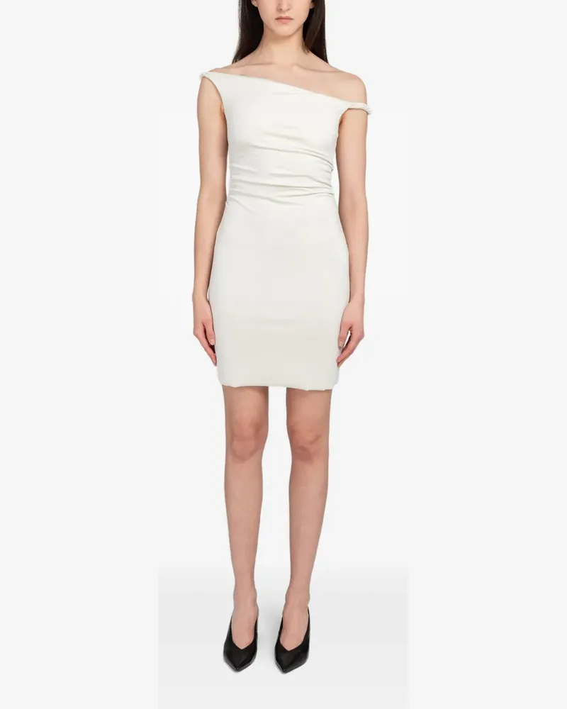 Samsøe & Samsøe Sasusanna off-shoulder ruched mini dress - Weiß Weiß