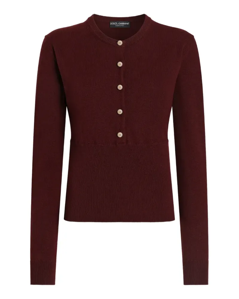 Dolce & Gabbana Serafino Kaschmirpullover - Rot Rot