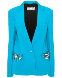 J.W.Anderson Einreihiger Blazer mit Kettendetail Blau