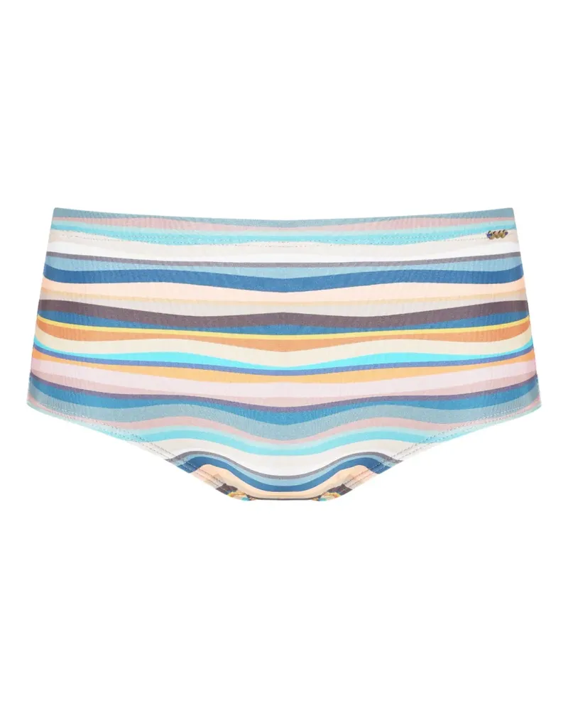 Amir Slama Gestreifte Badeshorts - Blau Blau