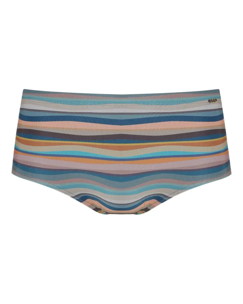 Amir Slama Gestreifte Badeshorts - Blau Blau