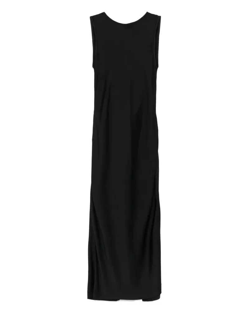 Another Tomorrow Drapiertes Kleid - Schwarz Schwarz