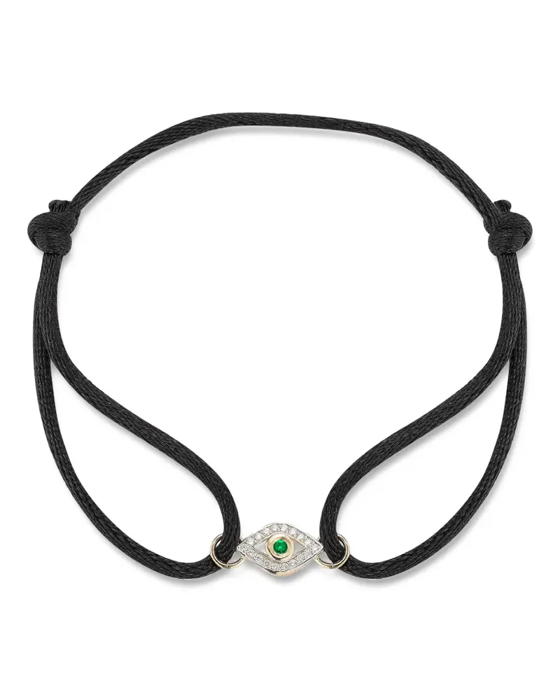 MATEO Evil Eye diamond bracelet - Schwarz Schwarz