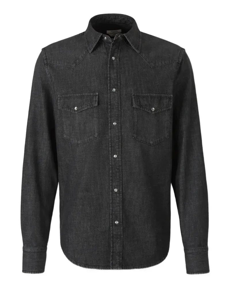 Jacob Cohën western-style denim shirt - Schwarz Schwarz