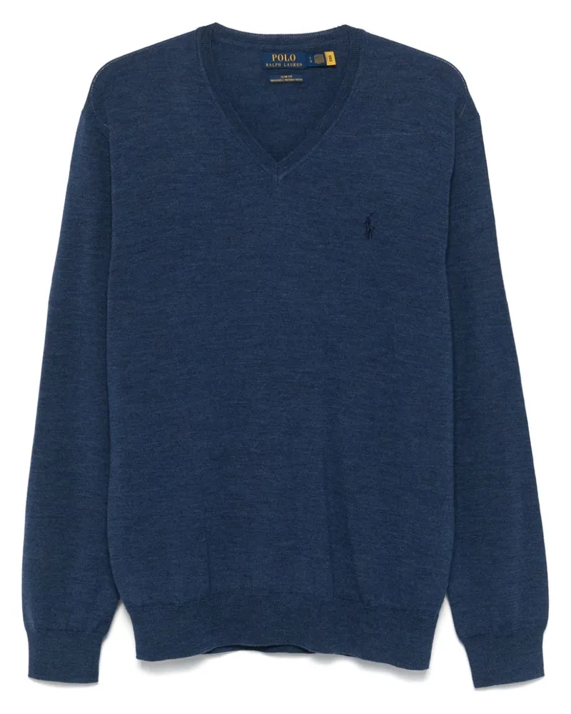 Ralph Lauren Pullover mit Polo Pony-Stickerei - Blau Blau