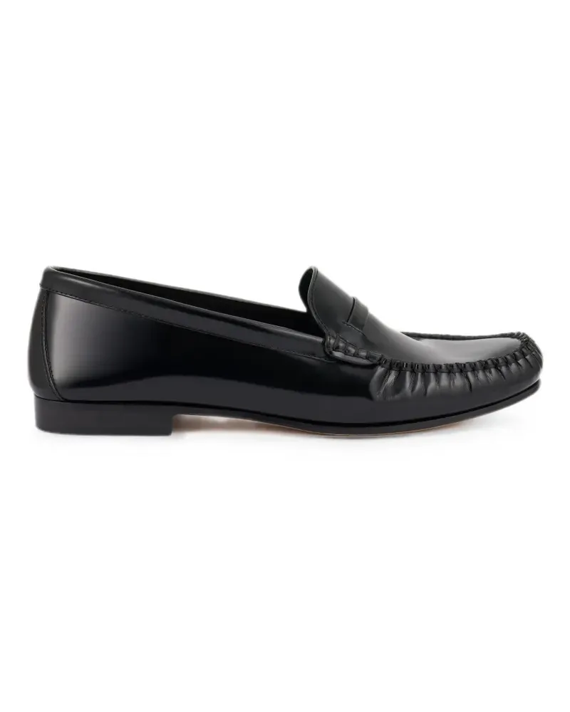 Malone Souliers Loafer mit Ziernähten - Schwarz Schwarz