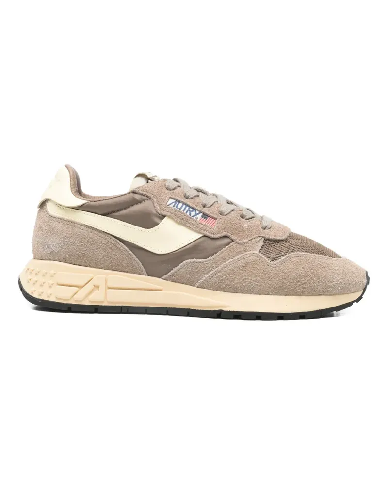 AUTRY reelwind suede panelled sneakers - Nude Nude