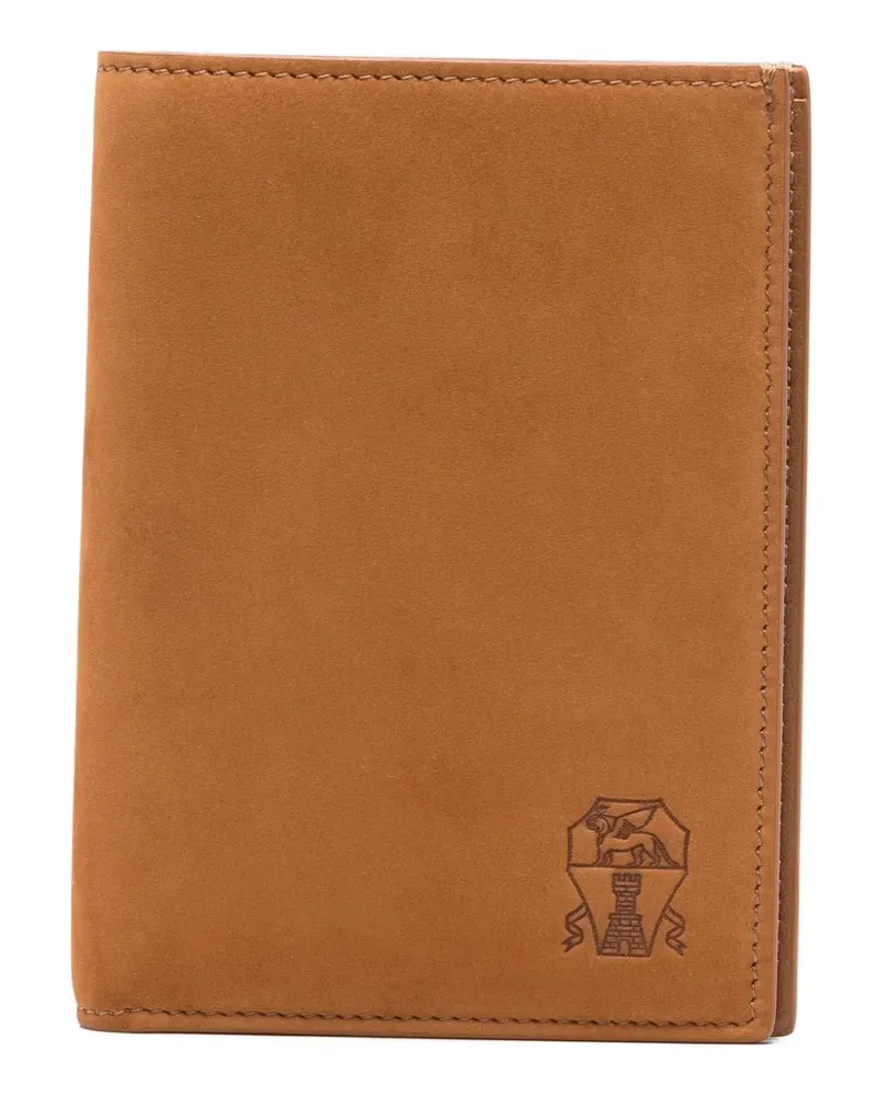 Brunello Cucinelli Portemonnaie aus Wildleder - Braun Braun