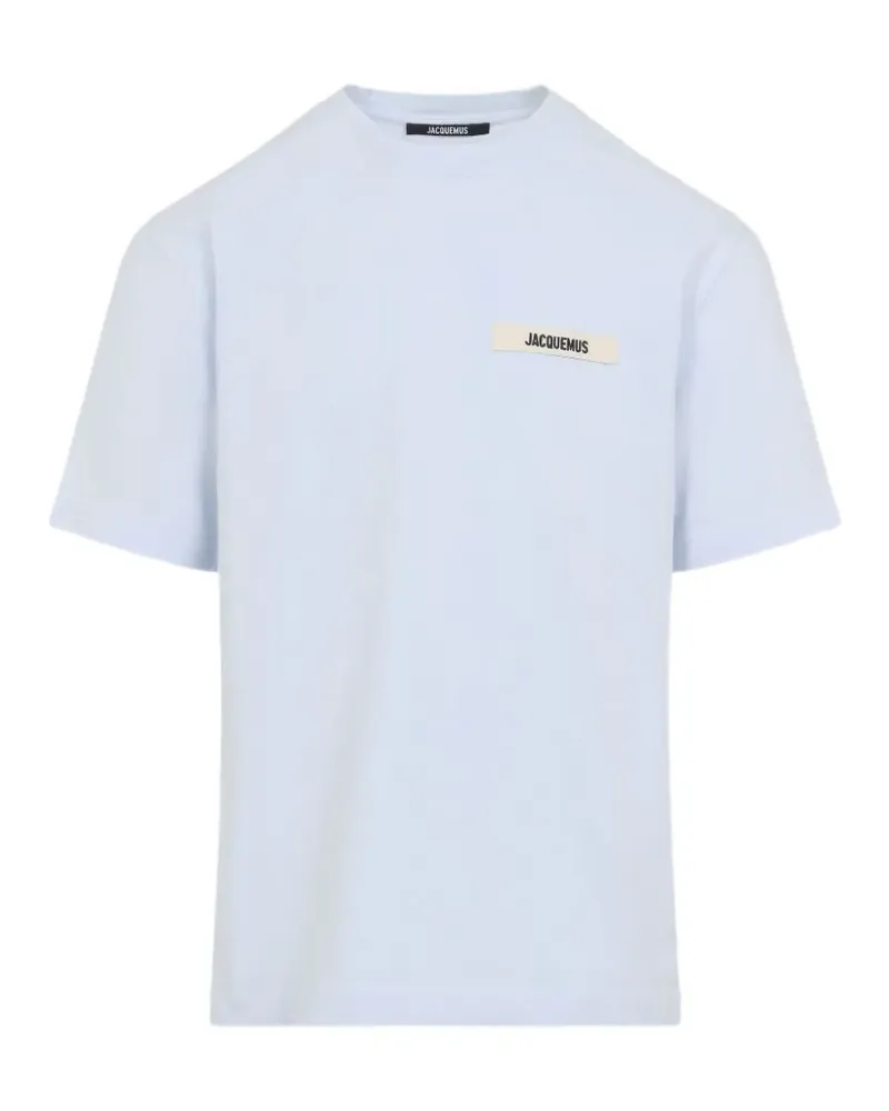 Jacquemus logo-patch T-shirt - Blau Blau