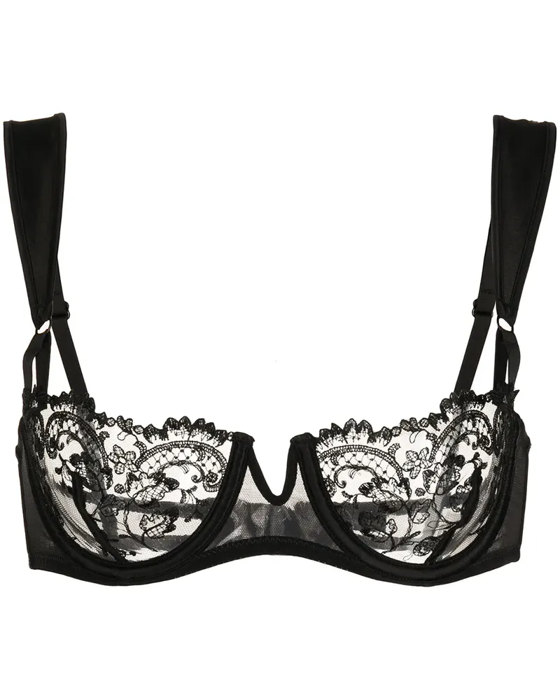 Kiki De Montparnasse Juliette Balconette-BH - Schwarz Schwarz