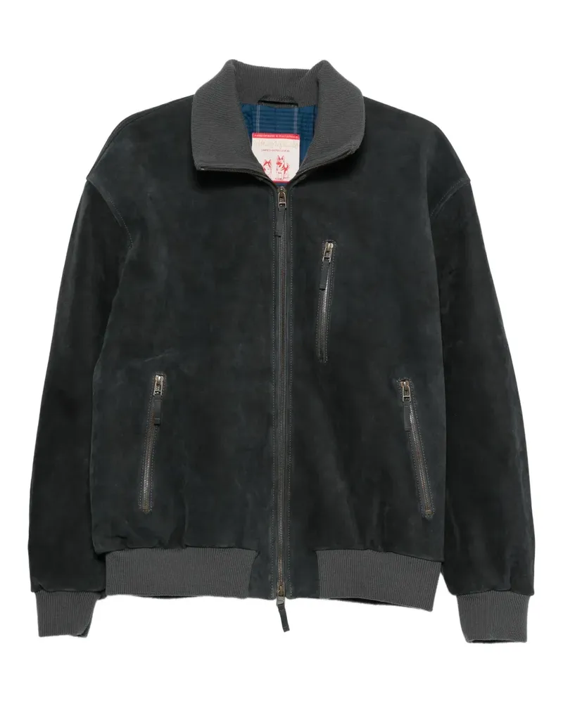 A Kind Of Guise suede bomber jacket - Schwarz Schwarz