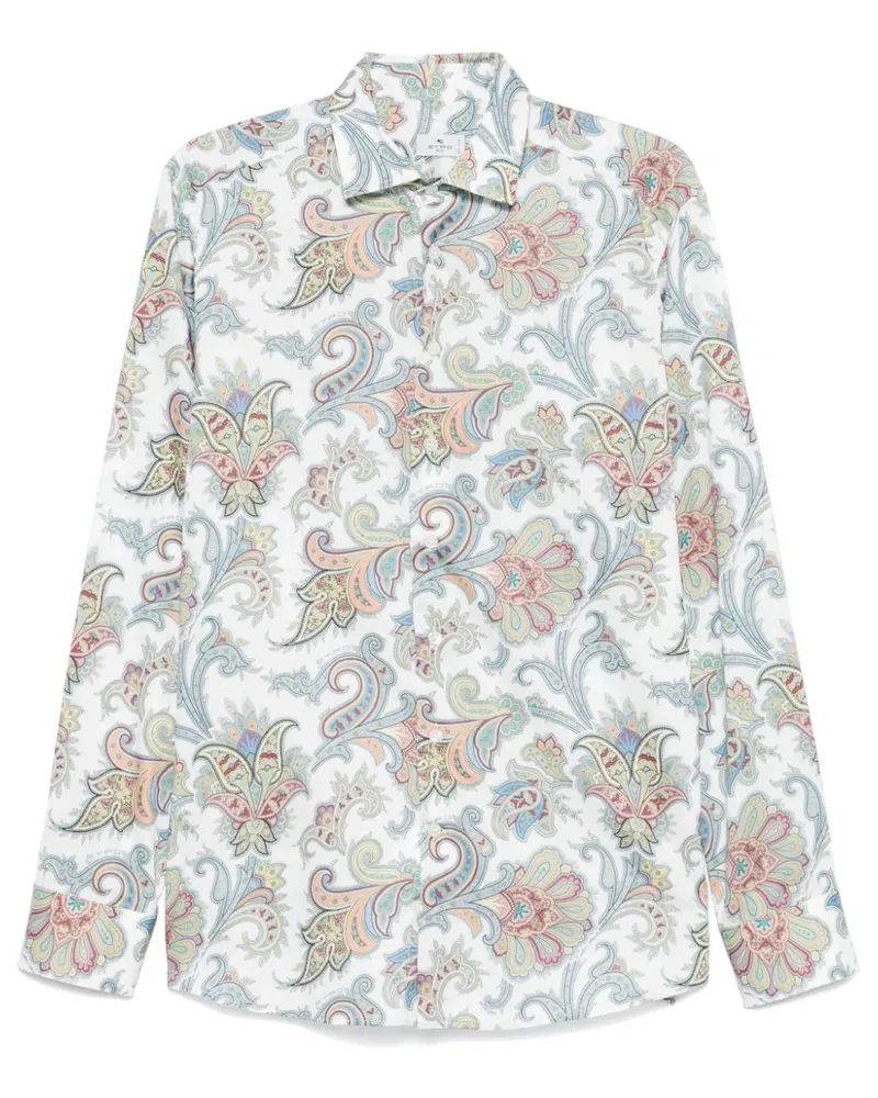 Etro Hemd mit Paisleymuster - Weiß Weiß