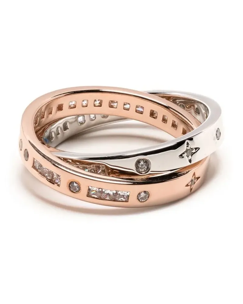 APM Monaco Ring mit Kristallen - Gold Gold