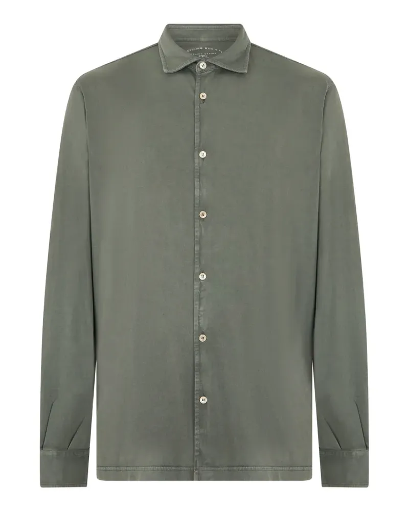 Fedeli long-sleeve button-up shirt - Grün Grün