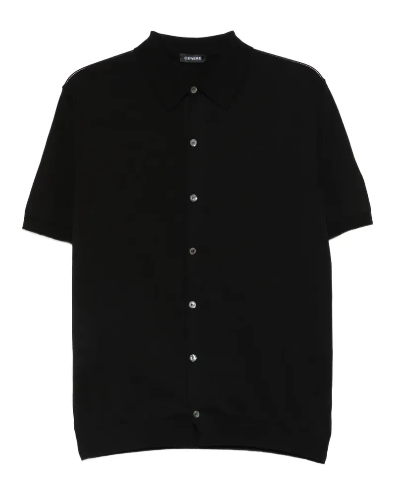 CENERE GB short-sleeves shirt - Schwarz Schwarz